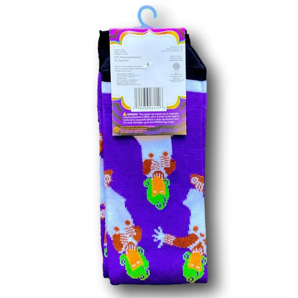 3/$20 Oompa Loompas Funny Novelty Crew Socks - NWT
